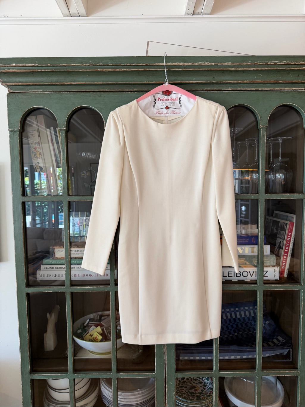 Sandro Cream Long-Sleeve Dress Size 3